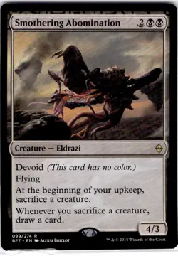 MTG Smothering Abomination Battle for Zendikar Rare #99 - Image 1