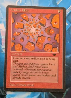 MTG Antiquities common ARTIFACT BLAST SP - Image 1