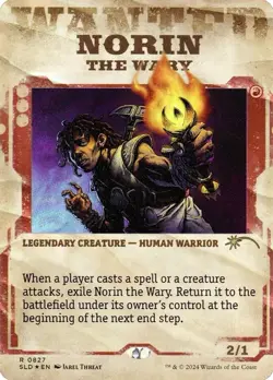 🧙Norin The Wary R 0827 FOIL SLD Secret Lair MTG - Image 1