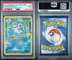 2021 POKEMON CELEBRATIONS CLASSIC COLL. #2 BLASTOISE HOLO PSA 9 - Image 3