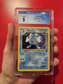 CGC 5 Pokemon Poliwrath - Holo Base Set 2 2000 Pokemon Game (42921705) - Image 1