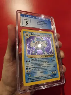 CGC 5 Pokemon Poliwrath - Holo Base Set 2 2000 Pokemon Game (42921705) - Image 2