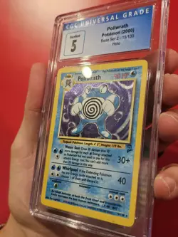 CGC 5 Pokemon Poliwrath - Holo Base Set 2 2000 Pokemon Game (42921705) - Image 4
