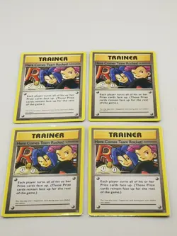 Lot of 4 x Pokemon Here Comes Team Rocket! 113/108 XY Evolutions - Image 1