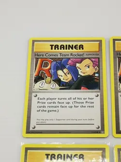 Lot of 4 x Pokemon Here Comes Team Rocket! 113/108 XY Evolutions - Image 2