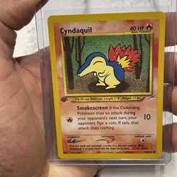 Pokemon Cyndaquil 61/105 Neo Destiny-1st Edition Regular Pokemon TCG NM Common - Image 1