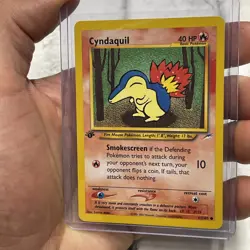 Pokemon Cyndaquil 61/105 Neo Destiny-1st Edition Regular Pokemon TCG NM Common - Image 2