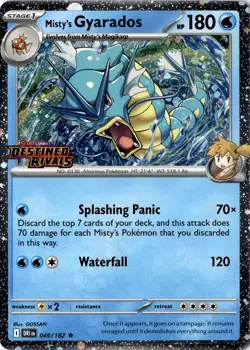 Misty's Gyarados (Prerelease) Rare Miscellaneous Cards & Products 049/182 NM - Image 1