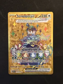Pokemon TCG Terapagos EX 173/142SV07: Stellar Crown Hyper Rare Holo Card - Image 1