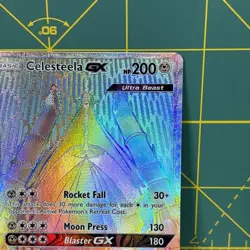 Pokemon Card Celesteela GX Sun & Moon Ultra Prism 162 Holo Secret Rare Rainbow - Image 4