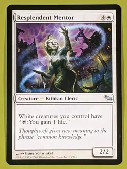 Resplendent Mentor x1 Shadowmoor 1x Magic the Gathering MTG - Image 1