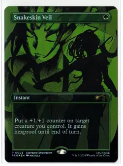 Mtg Snakeskin Veil - Standard Showdown Foil Promo Cowboy Bebop - Image 1
