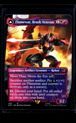 MTG Magic The Gathering Transformers Shattered Glass #24 Flamewar Brash Veteran - Image 1