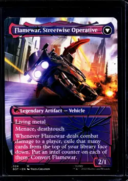 MTG Magic The Gathering Transformers Shattered Glass #24 Flamewar Brash Veteran - Image 2