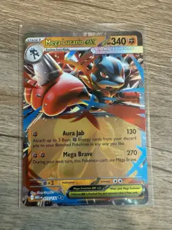 Mega Lucario EX 77/132 - Pokemon Mega Evolution TCG - Near Mint - Image 1