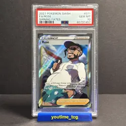2021 Pokemon Sword & Shield Shining Fates Fa Rose #071 PSA 10 - Image 1