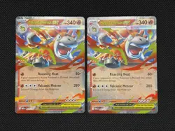 Pokemon TCG MEGA CAMERUPT EX 022/132 Mega Evolution Double Rare Lot x2 - Image 1
