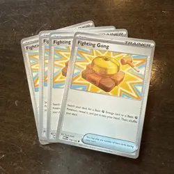 Playset 4x NM Fighting Gong English Mega Evolution 116/132 - Image 1