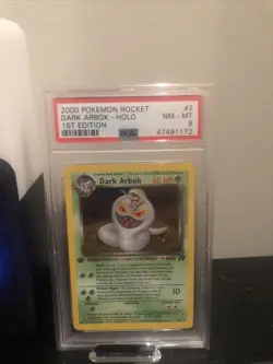 Pokemon Team Rocket Dark Arbok 1st Edition PSA 8 - Image 1