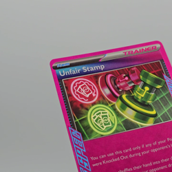 Unfair Stamp 165/167 Holo NM Pokemon TCG Scarlet Violet Twilight Masquerade Rare - Image 2