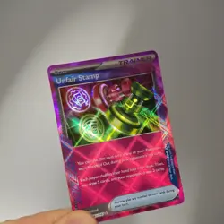 Unfair Stamp 165/167 Holo NM Pokemon TCG Scarlet Violet Twilight Masquerade Rare - Image 3