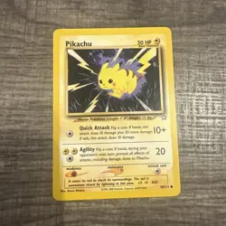 Pokemon Pikachu 70/111 Neo Genesis Unlimited WOTC Vintage Non Holo NM/LP - Image 1