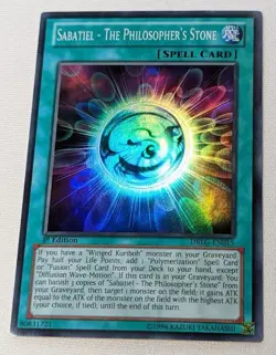 Sabatiel - The Philosopher's Stone - DRLG-EN015 - Super Rare 1st Yugioh - Image 1