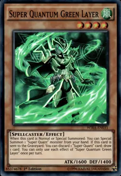 Super Quantum Green Layer - Super Rare 1st Edition WIRA-EN031 - NM - YuGiOh - Image 1