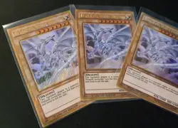3x Blue-Eyes White Dragon Gold Secret Rare Playset MVP1-ENGV4 YuGiOh! NM - Image 4