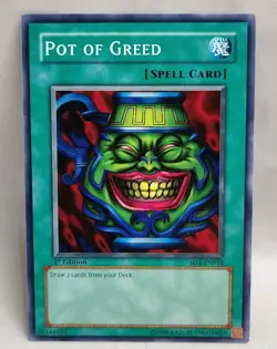 Yu-gi-oh! Pot of Greed - SD4-EN018 - Common - 1st Edition LP - Image 1