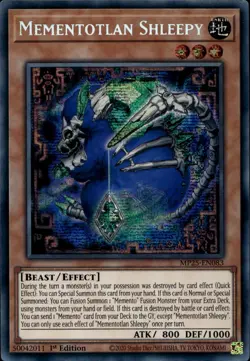 Mementotlan Shleepy 1st Prismatic Secret MP25-EN083 Yu-Gi-Oh! - Image 1