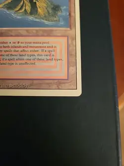 MTG Volcanic Island Revised Edition, Regular Rare Card - Image 5