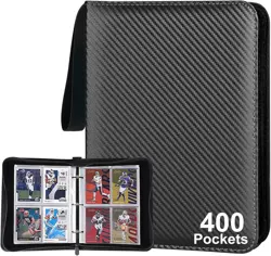 4-Pockets, Trading Card Album Can Hold 400 Cards with 50 Removable Sleeves, 3... - Image 2