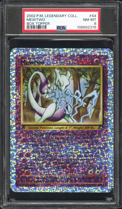 Mewtwo Legendary Collection Reverse Holo Box Topper Pokemon Card PSA 8 - NM MINT - Image 1