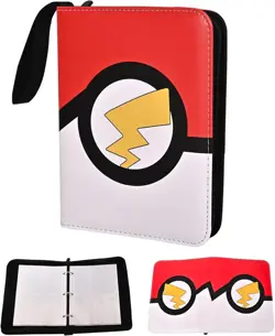 4 Pocket Trading Card Binder, Waterproof Cards Collection Binder with 50 Remo... - Image 2