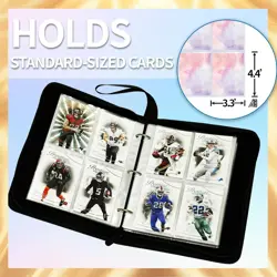 Card Binder 4 Pocket, Trading Card Binder 440 Pockets with Removable Sleeves,... - Image 5