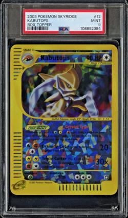Kabutops Skyridge 2003 - Reverse Holo Box Topper Pokemon Card PSA 9 MINT - Image 1