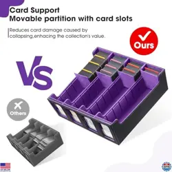 Trading Card Storage Box for Commander - 3000+ Card Deck Box with Removable - Image 5