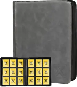 Trading Card Binder, Side Loading 9 Pocket Cards Holder Album up to , Ringles... - Image 2