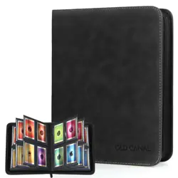Old Canal Top Loader Binder, 4 Pockets Card Binder Holds 112 Top Loaders, Pre... - Image 1