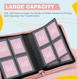 Toploader Binder,4-Pocket Side Load Trading Card Album, Holds 128 Cards with ... - Image 3