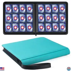 GEAoffice Turquoise 12-Pocket Card Binder - Ringless Album for 720 Trading Cards - Image 1