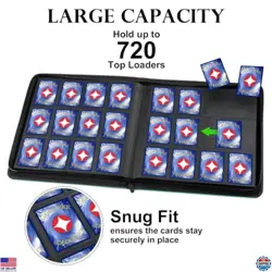 GEAoffice Turquoise 12-Pocket Card Binder - Ringless Album for 720 Trading Cards - Image 2