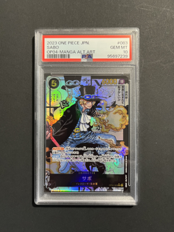 Sabo OP04-083 SR Manga Alt Art One Piece Card 2023 PSA 10 - Image 1