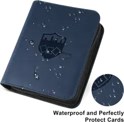 Trading Card Binder 4 Pocket, PU Cover Card Binder for 160 Cards, Trading Ca... - Image 3