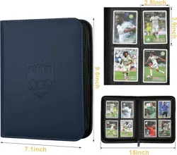 Trading Card Binder 4 Pocket, PU Cover Card Binder for 160 Cards, Trading Ca... - Image 5