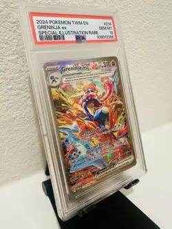 Pokemon Card Greninja EX 214/167 Twilight Masquerade - PSA 10 GEM MINT - Image 4