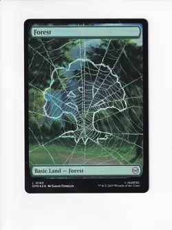 MAGIC THE GATHERING MTG MARVEL'S SPIDER-MAN FOIL FOREST 193 - Image 1