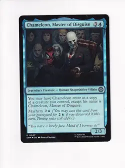 MAGIC THE GATHERING MTG MARVEL'S SPIDER-MAN FOIL CHAMELEON, MASTER OF DISGUISE - Image 1