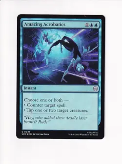 MAGIC THE GATHERING MTG MARVEL'S SPIDER-MAN FOIL AMAZING ACROBATICS - Image 1
